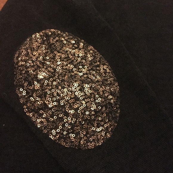 Black Sequin Elbow Boutique Sweater - Picture 8 of 8